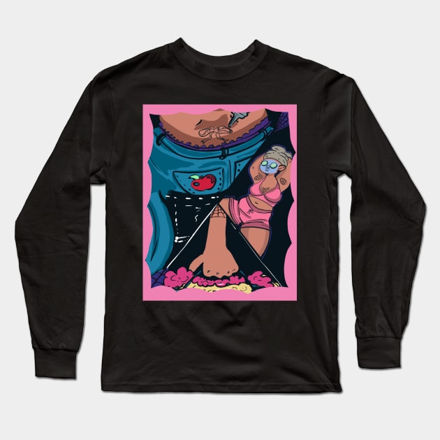 Treat Yo Self Long Sleeve T-Shirt by Kaiyahworld